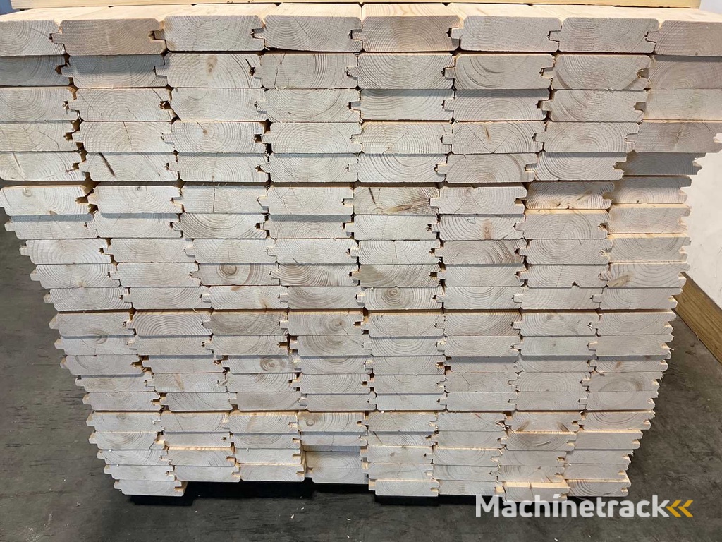 Fichte Blockhaus Profil Nut und Feder 119x14,5x4,5 cm (200x)