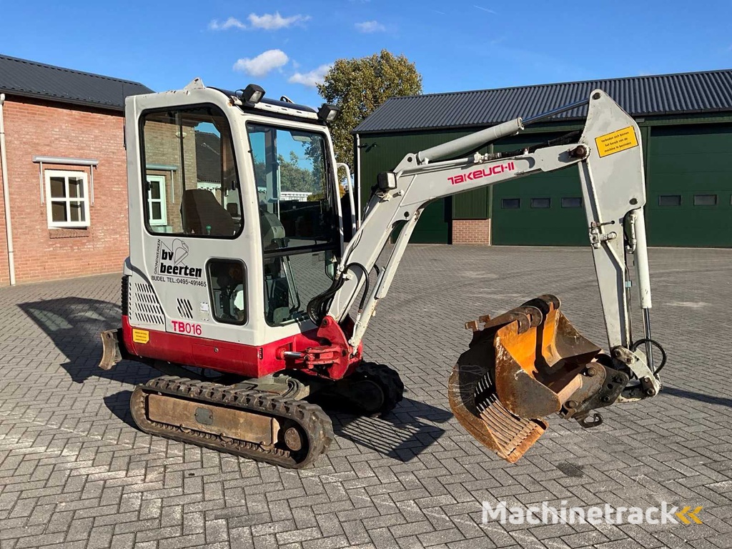 2007 Takeuchi TB016 Minibagger