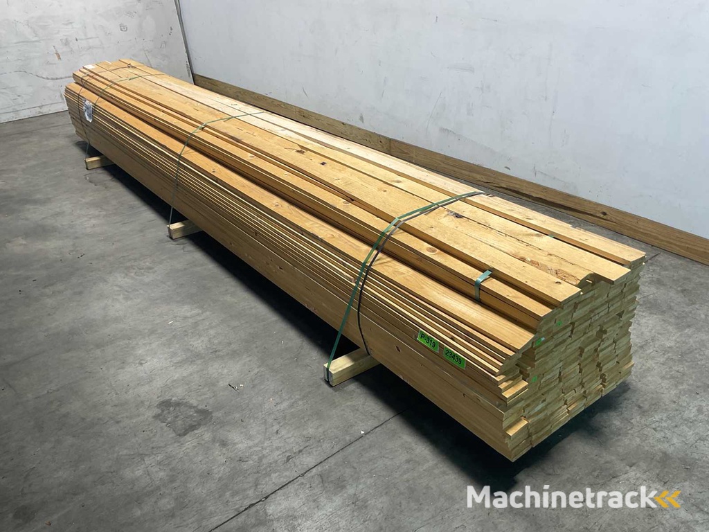 Vuren plank geschaafd 480x10x2 cm (194x)