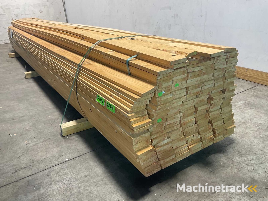 Vuren plank geschaafd 480x10x2 cm (194x)