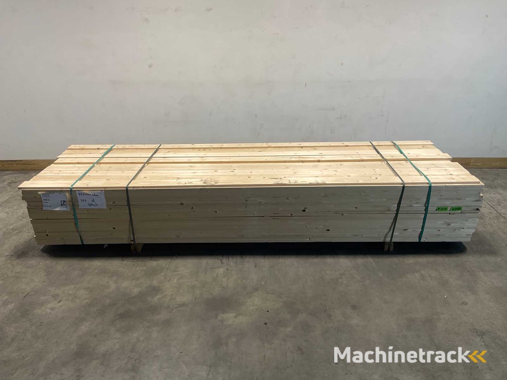 Vuren plank geschaafd 360x12,5x2 cm (245x)