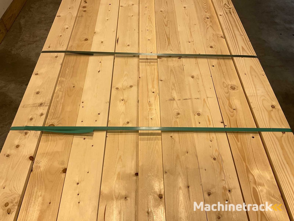 Vuren plank geschaafd 360x12,5x2 cm (245x)