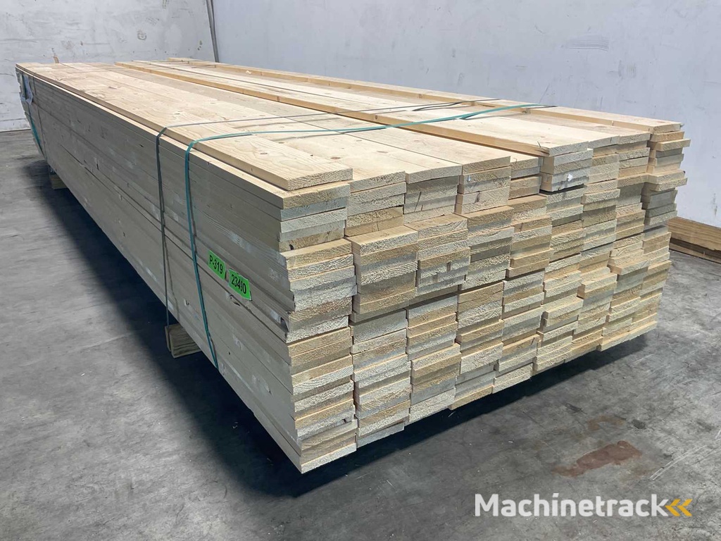 Vuren plank geschaafd 360x12,5x2 cm (245x)