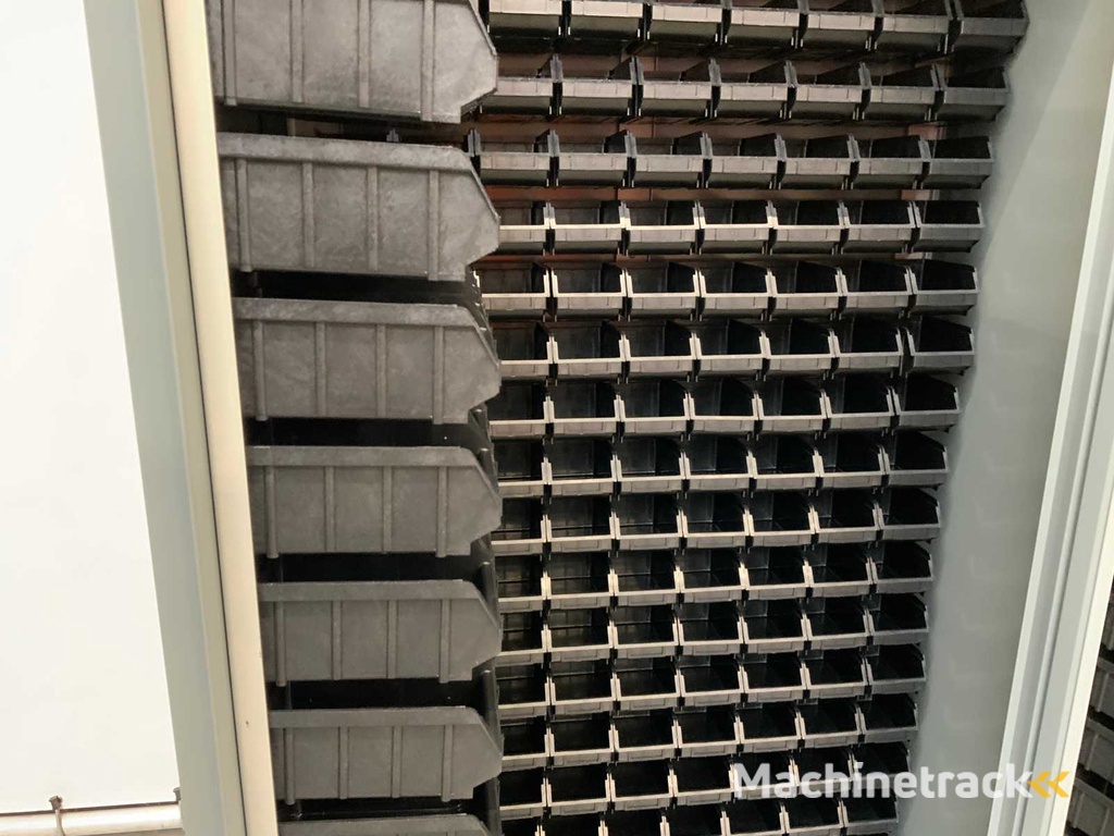 Povag - Behälterstreifenschrank gefüllt mit 340 Vorratsbehältern