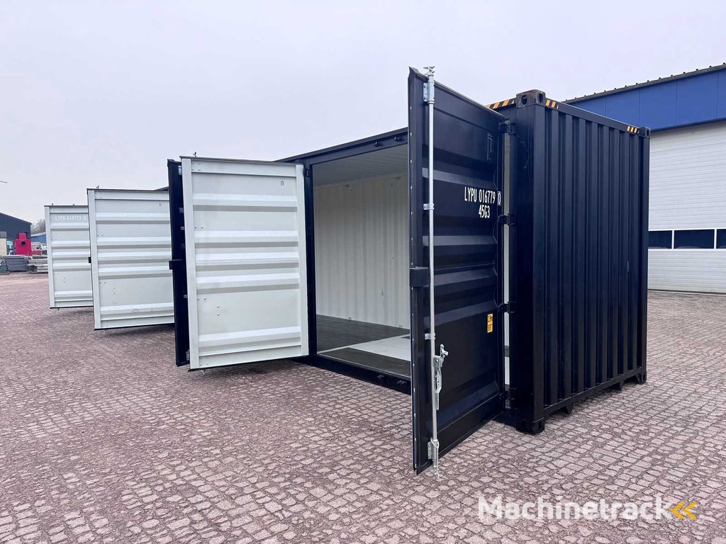 40ft High Cube HQ / 12 meter Opslagcontainer met 3 zijdeuren
