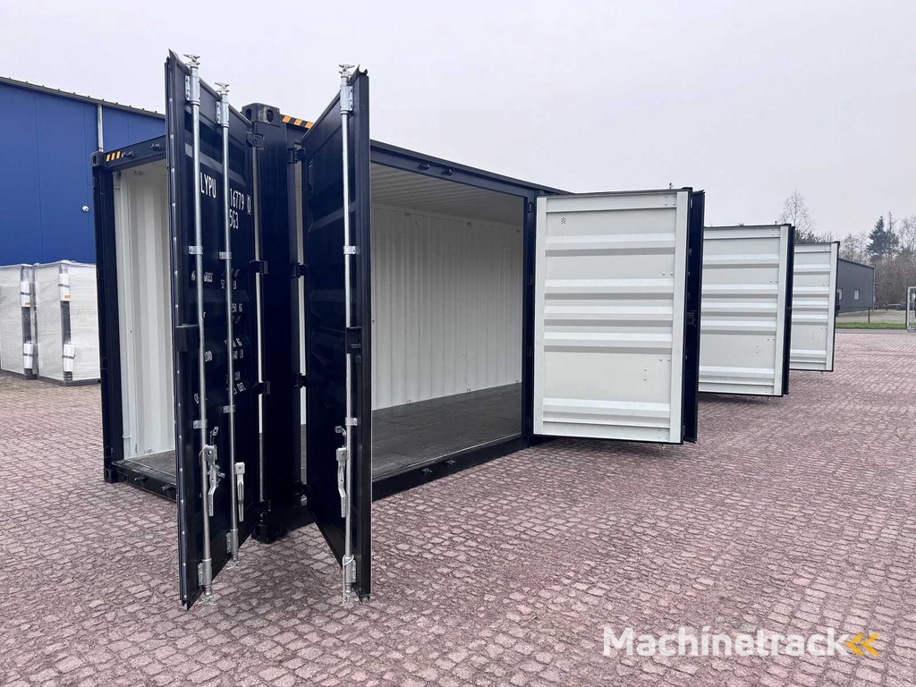 40ft High Cube HQ / 12 meter Opslagcontainer met 3 zijdeuren