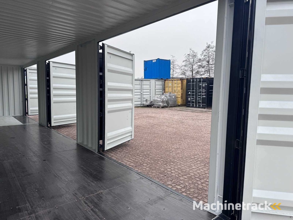 40ft High Cube HQ / 12 meter Opslagcontainer met 3 zijdeuren
