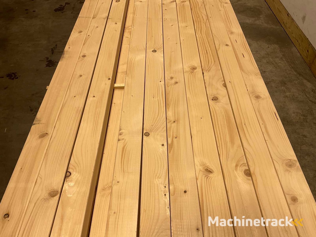 Planed spruce beam 420x10x7.5 cm (52x)