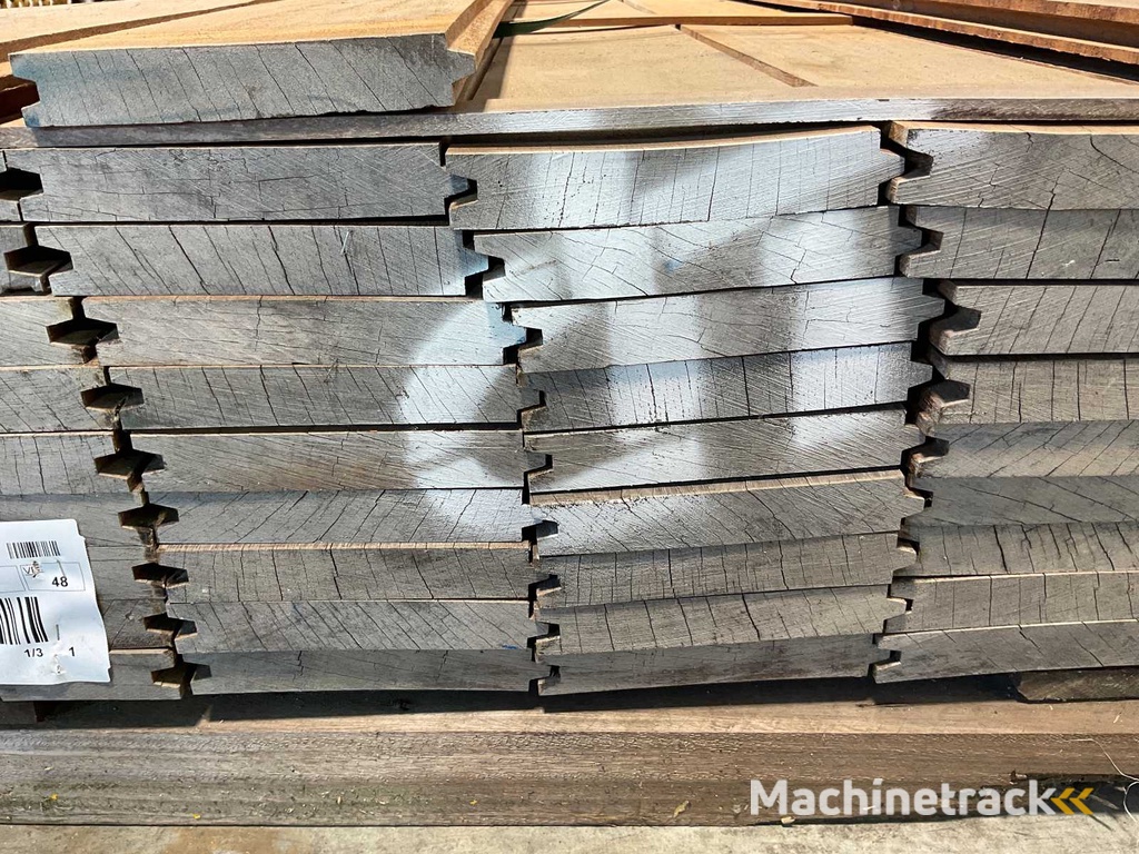 Azobé sheet pile planed 250x20x3 cm (48x)
