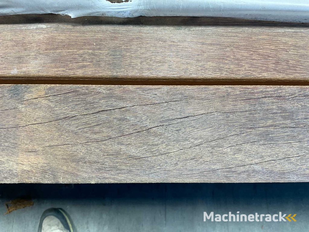 Azobé hardwood rule planed 350x9x4.5 cm (66x)