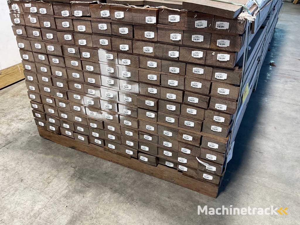 Azobé hardwood rule planed 350x9x4.5 cm (66x)