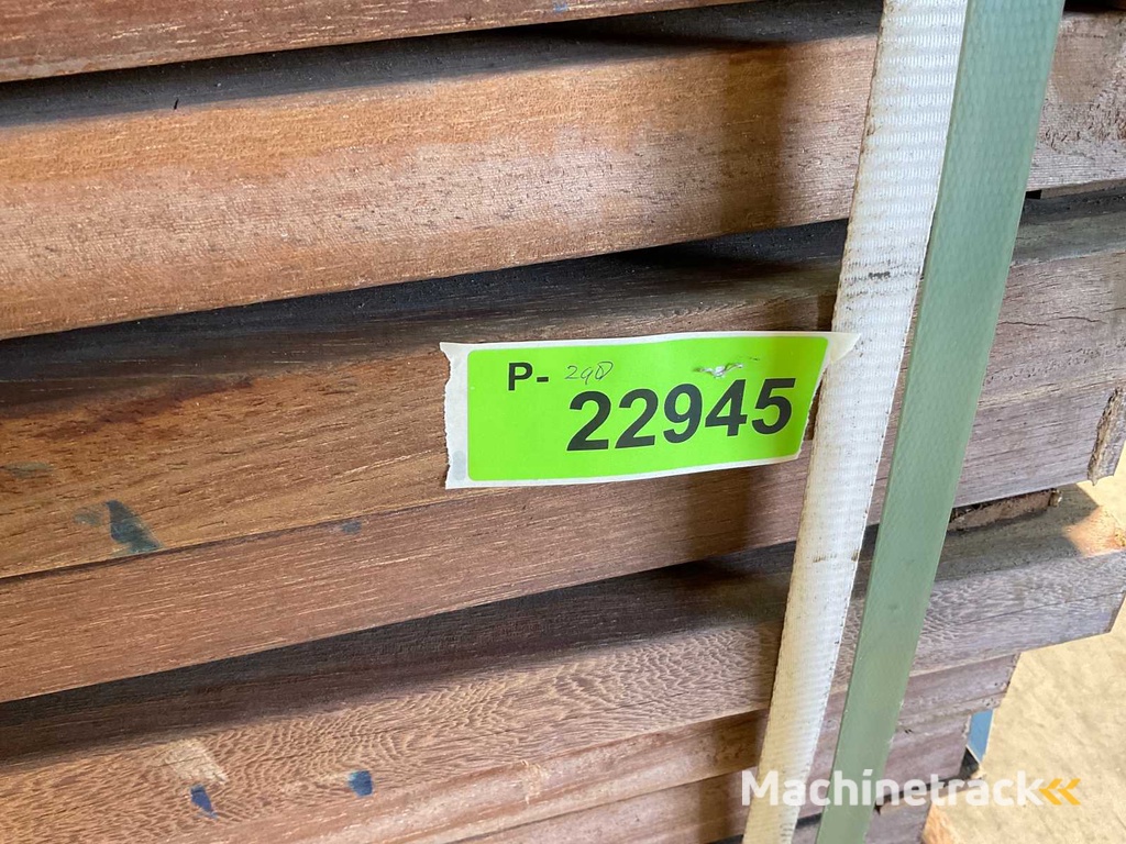 Azobé hardwood rule planed 350x9x4.5 cm (66x)