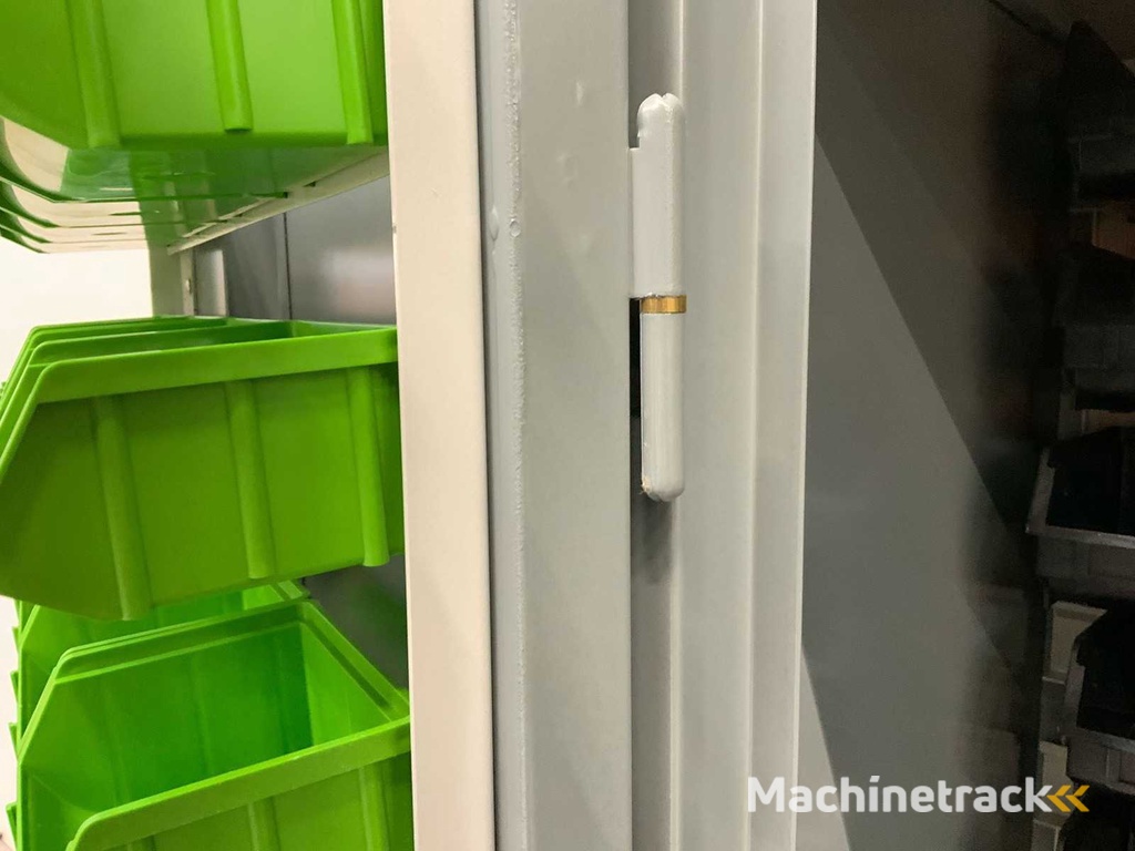 Povag - bin strip cabinet filled with 340 storage bins