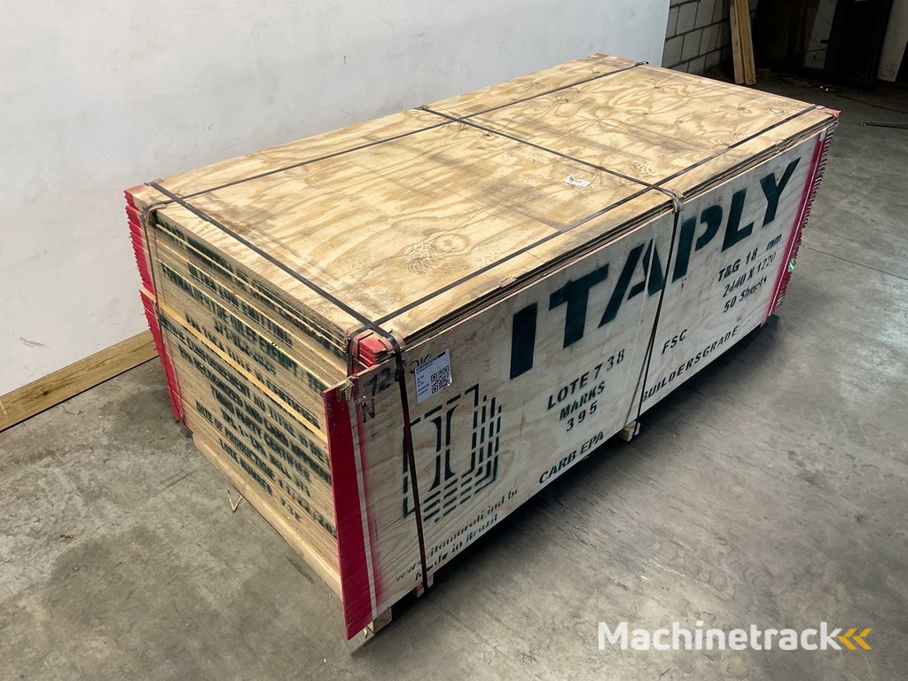 Underlayment plate with tongue and groove 2440x1220x18 mm (25x)
