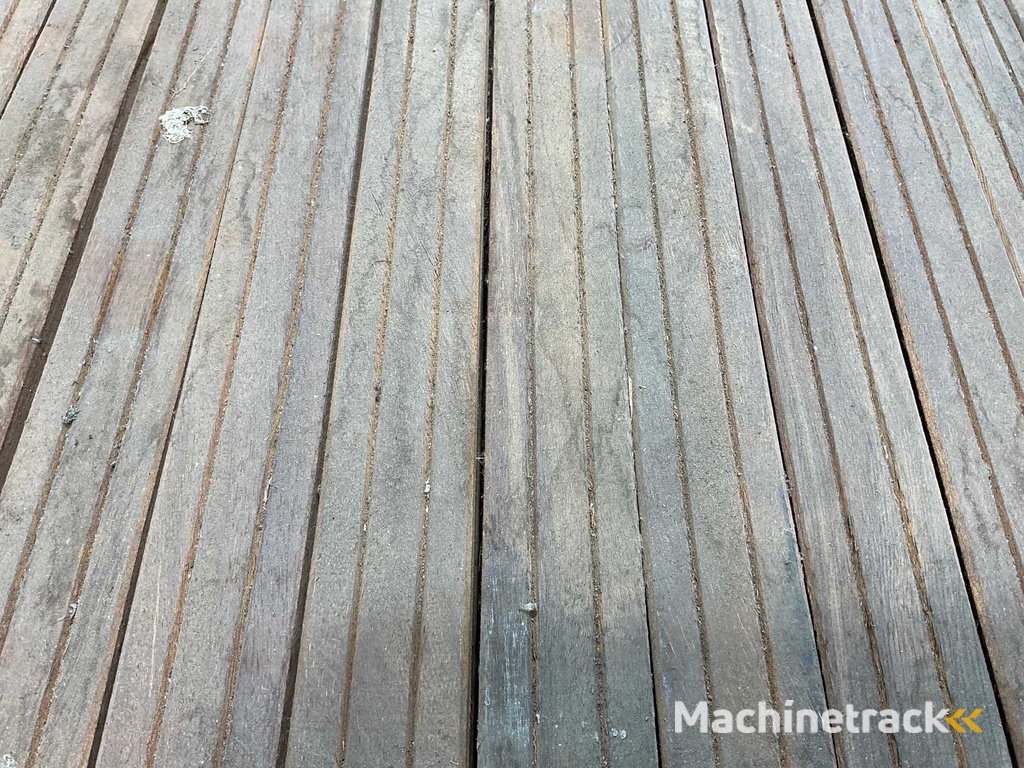 Azobé paal geschaafd gepunt 200x6,5x6,5 cm (84x)