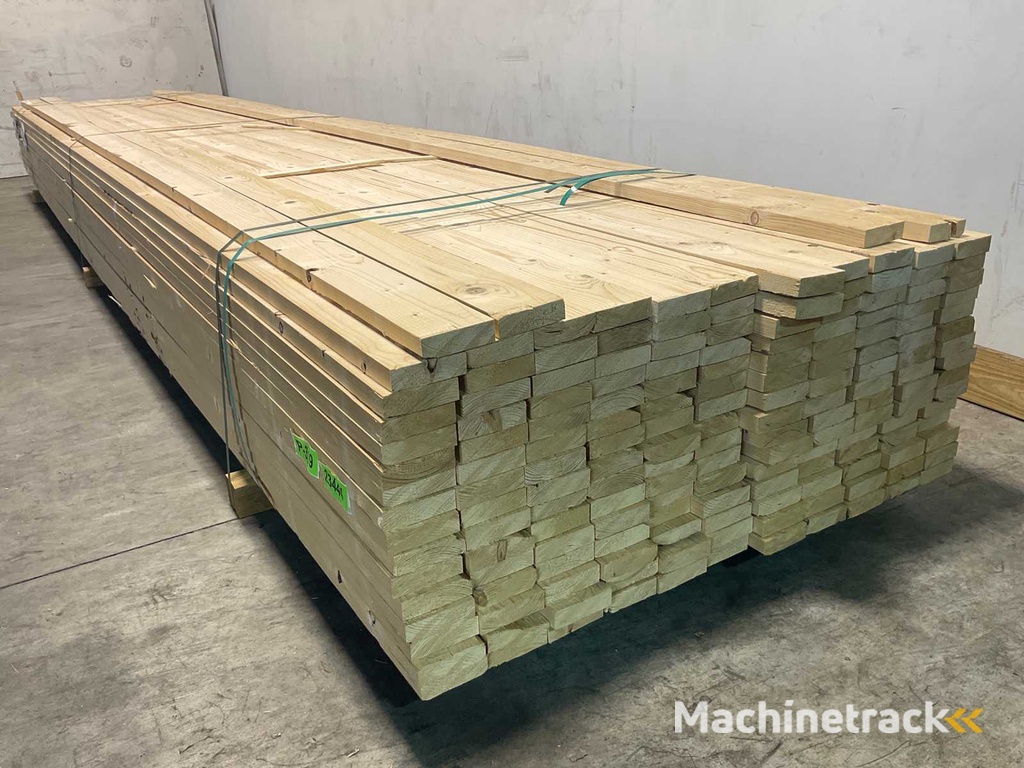 Vuren plank geschaafd 540x10x3 cm (100x)