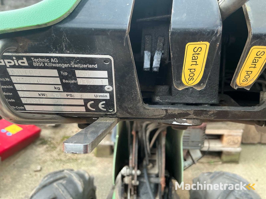 2011 Rapid Universo 1500 Milling Cutter