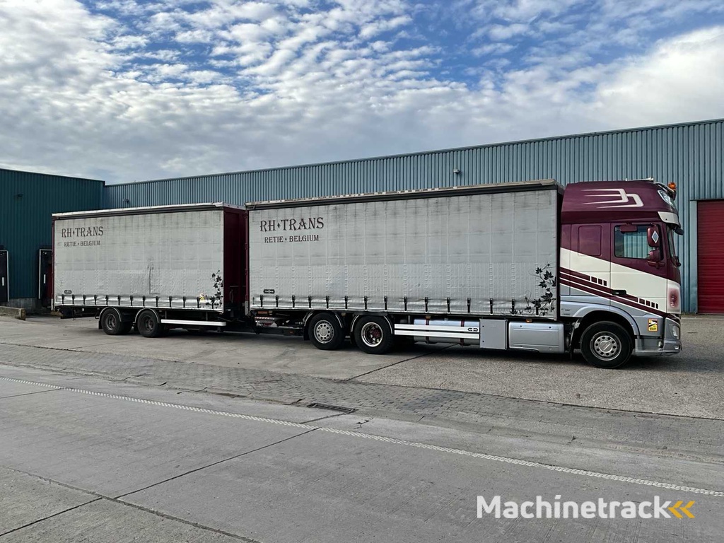 2014 DAF XF510 fan Vrachtwagen met Van Hool combi oplegger