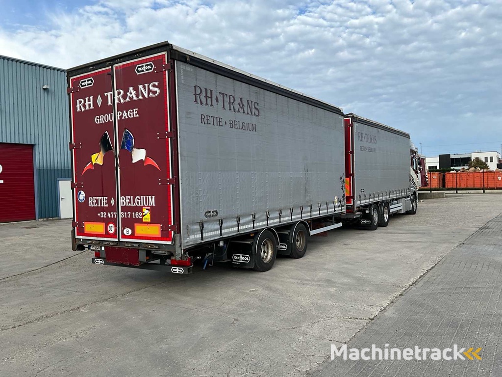 2014 DAF XF510 fan Vrachtwagen met Van Hool combi oplegger