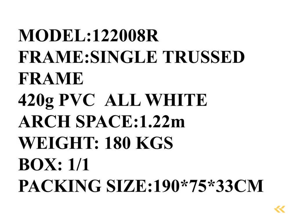 2025 Rhino-Cross-Shelter 122008R - 6,1x3,66x2,44 m Opslagtent / Opslagshelter