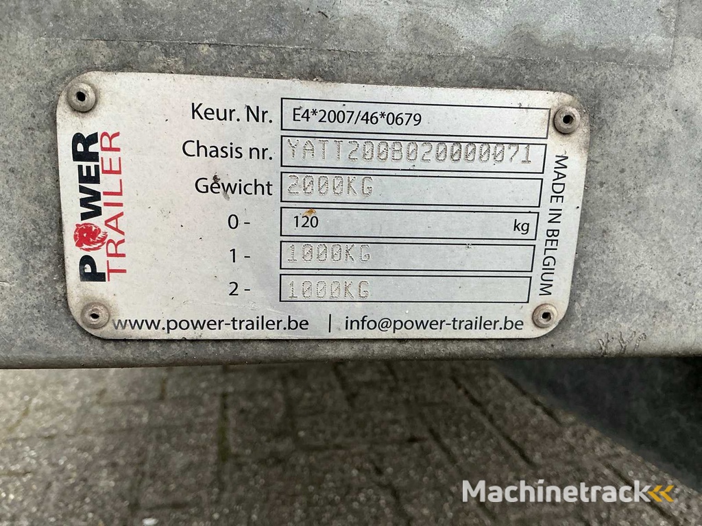 2020 Power Trailer BG200 2A2 Trailer
