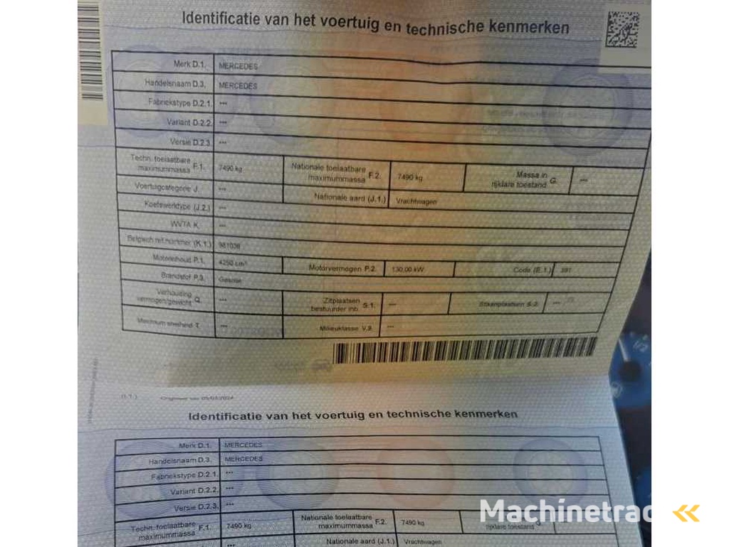 1999 Mercedes-Benz Atego depannagewagen / autotransporter