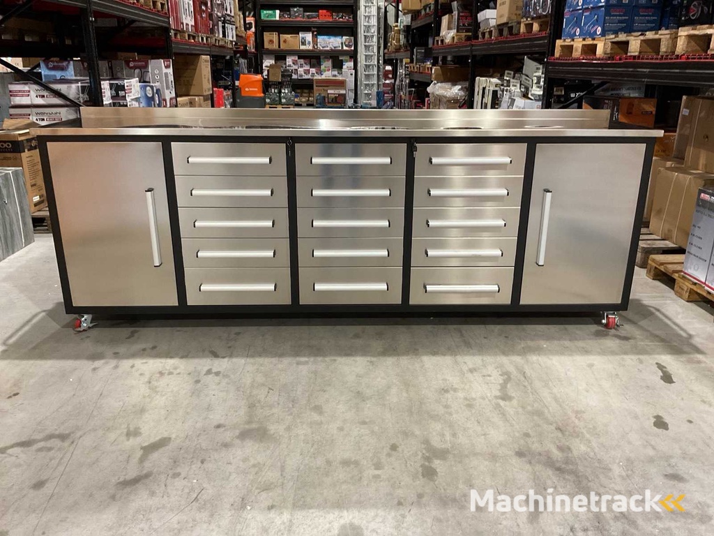 Stahlworks Edelstahl 10-15 0/C Werkbank