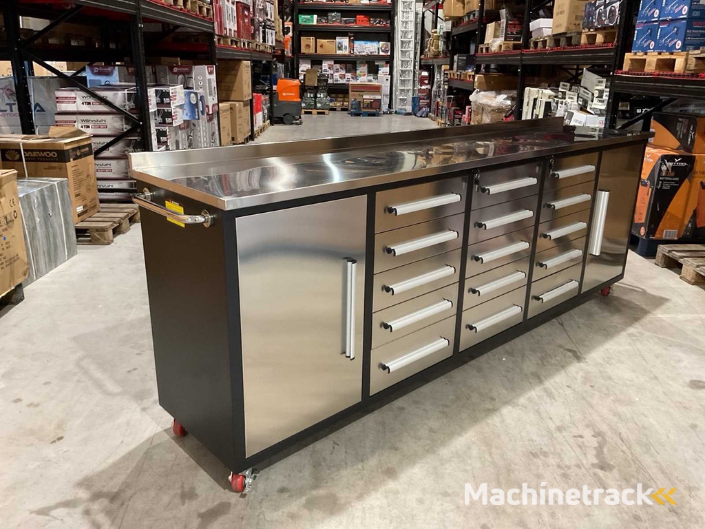 Stahlworks Edelstahl 10-15 0/C Werkbank