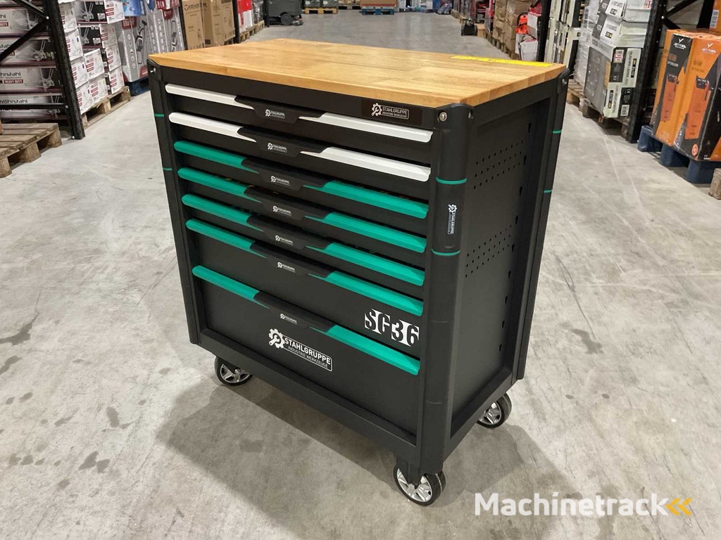 Stahlgruppe 7 Schubladen mit 307 Stück SG36 NL181477240227 Werkbank