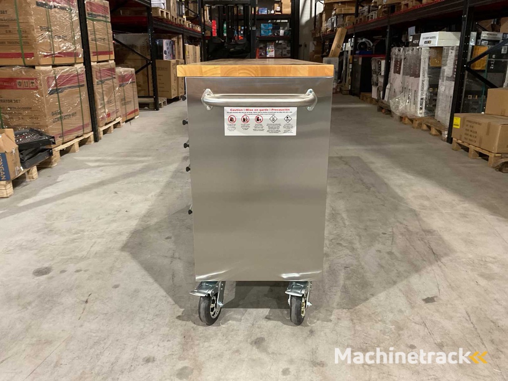 2025 Stahlworks Deluxe Edelstahl 72 Zoll 15 Schubladen Werkbank