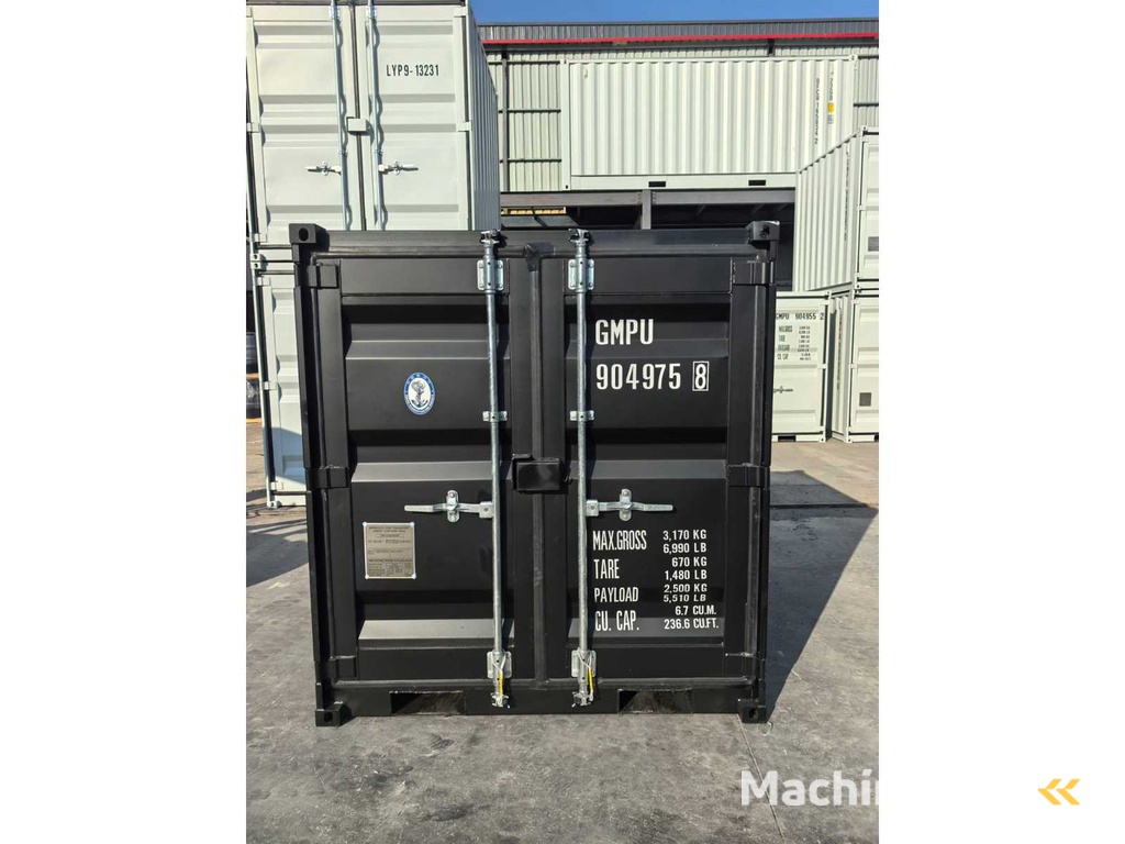 2025 Rhino-Cross-Containers 12ft - Zwart Zeecontainer