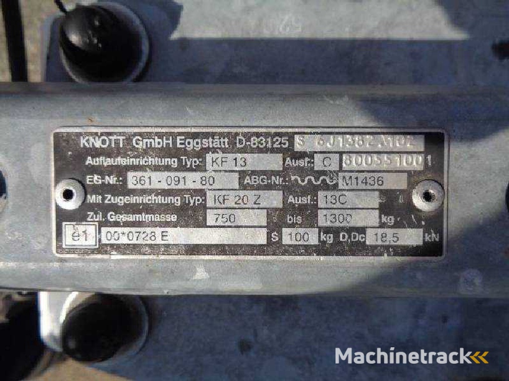 Knott GmbH KF20Z / KF13 Mobiele instructie Radar Trailer Signalering