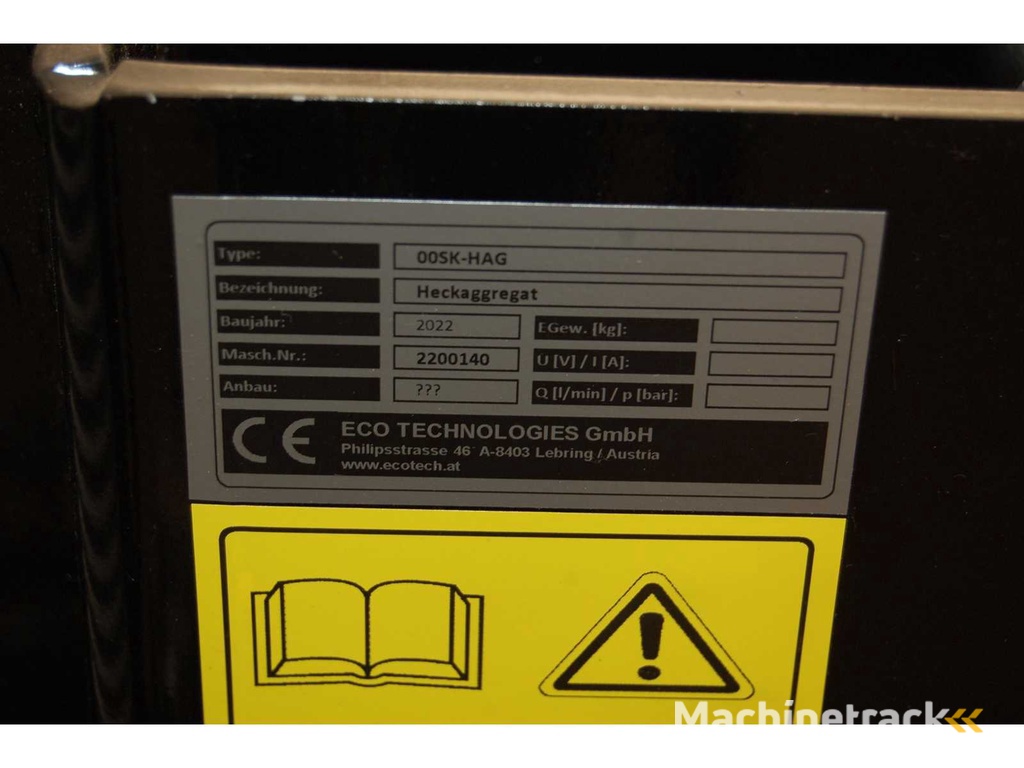Ecotech - SK-HAG - Rear hydraulic power unit - 2022