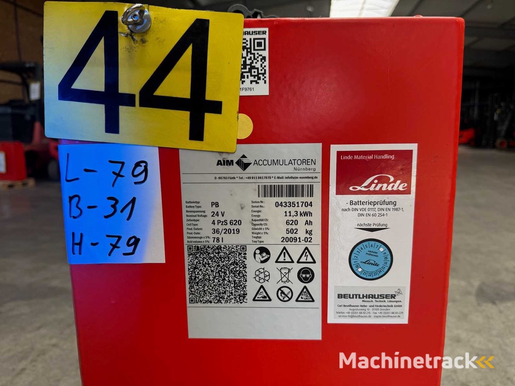 2019 AIM 24V 620Ah 3PzS620 Gabelstapler Batterie Akku Elektrostapler