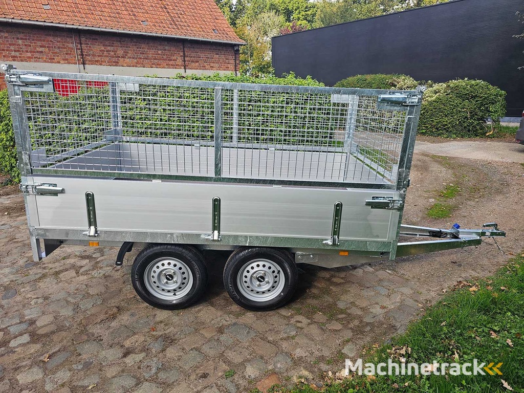 BW Trailers - 2025 - NIEUW - Ongeremde Plateau aanhangwagen met draadnet