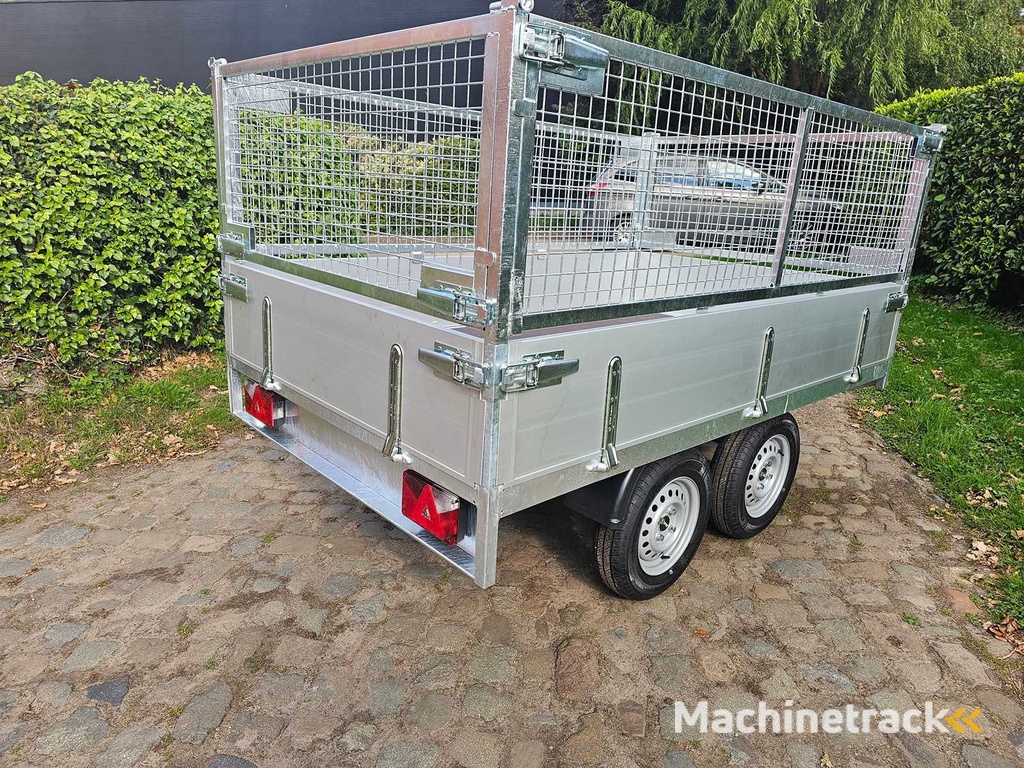 BW Trailers - 2025 - NIEUW - Ongeremde Plateau aanhangwagen met draadnet