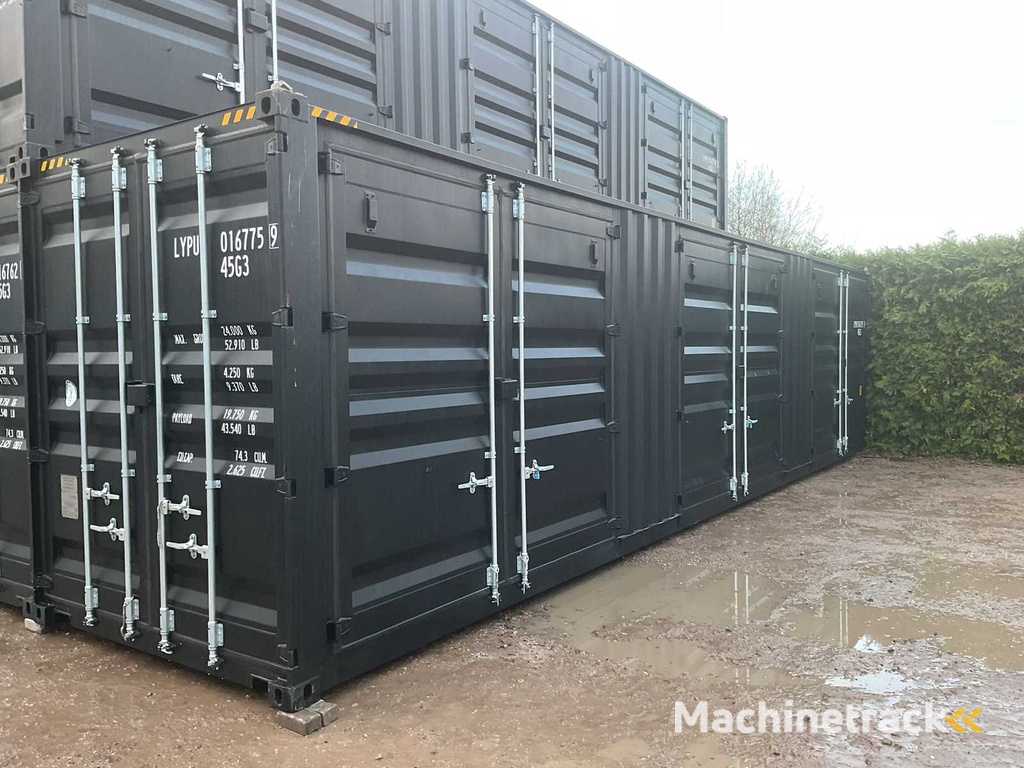 2025 Rhino-Cross-Containers 40ft High Cube Zeecontainer met 3 zijdeuren