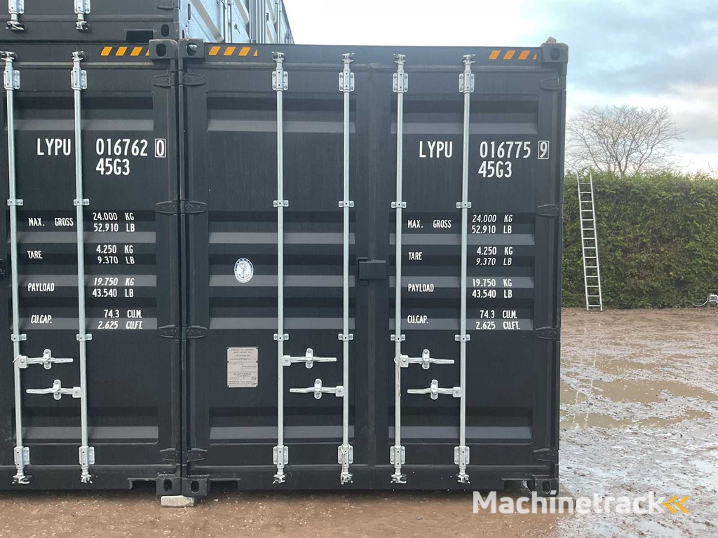 2025 Rhino-Cross-Containers 40ft High Cube Zeecontainer met 3 zijdeuren