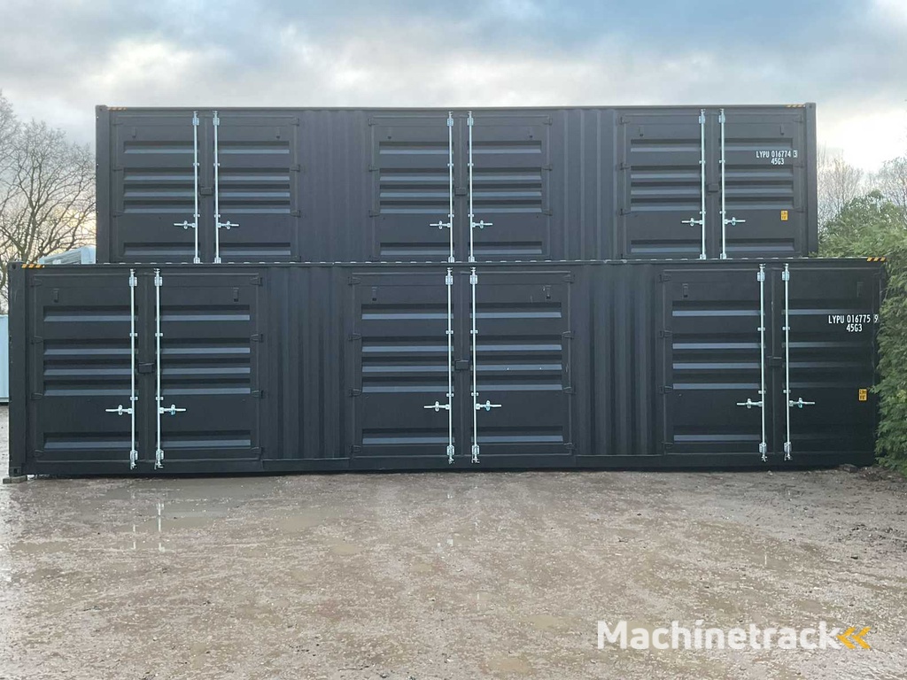 2025 Rhino-Cross-Containers 40ft High Cube Zeecontainer met 3 zijdeuren