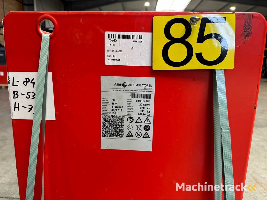 2018 AIM 48V 620Ah 4PzS620 Gabelstapler Batterie Akku Elektrostapler