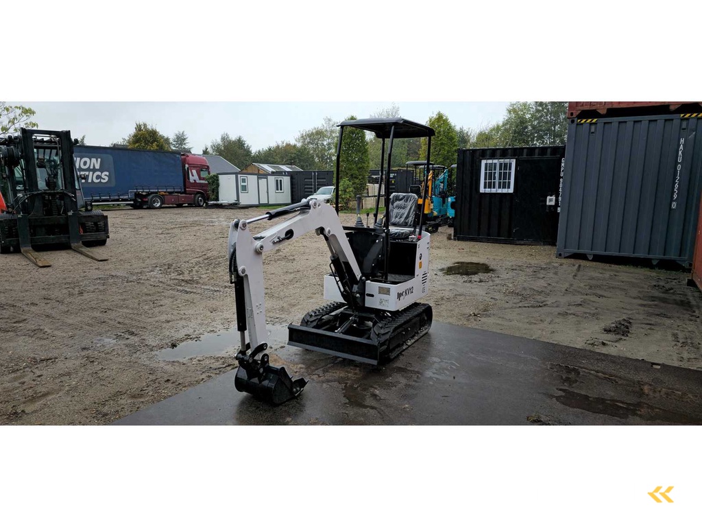 2025 - JPC - KV12 - Weiß - Minibagger
