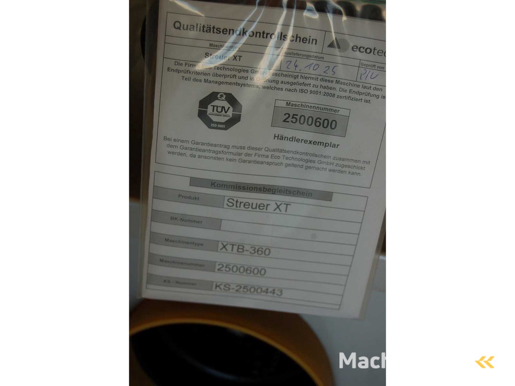 Ecotech - XTB-360 - Tellerstreuer - 2025