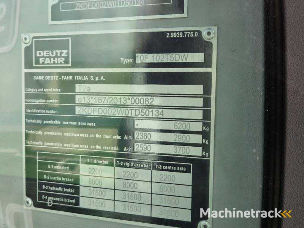 Deutz - z Fahr 5100G 10F - 2020 - Ackerschlepper mit Allradantrieb