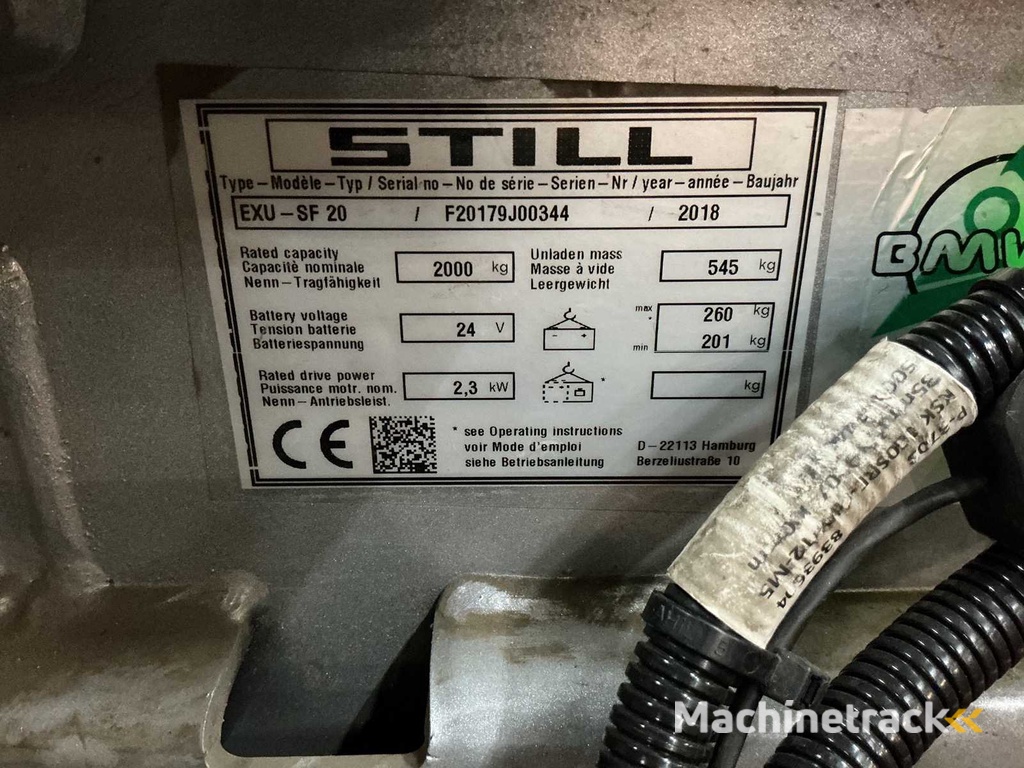 STILL - EXU SF20 - Elektro-Niederhubwagen - 2018