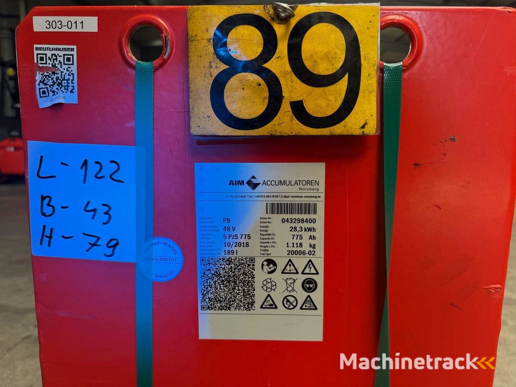 2018 AIM 48V 775Ah 5 PzS775 Gabelstapler Batterie Akku Elektrostapler