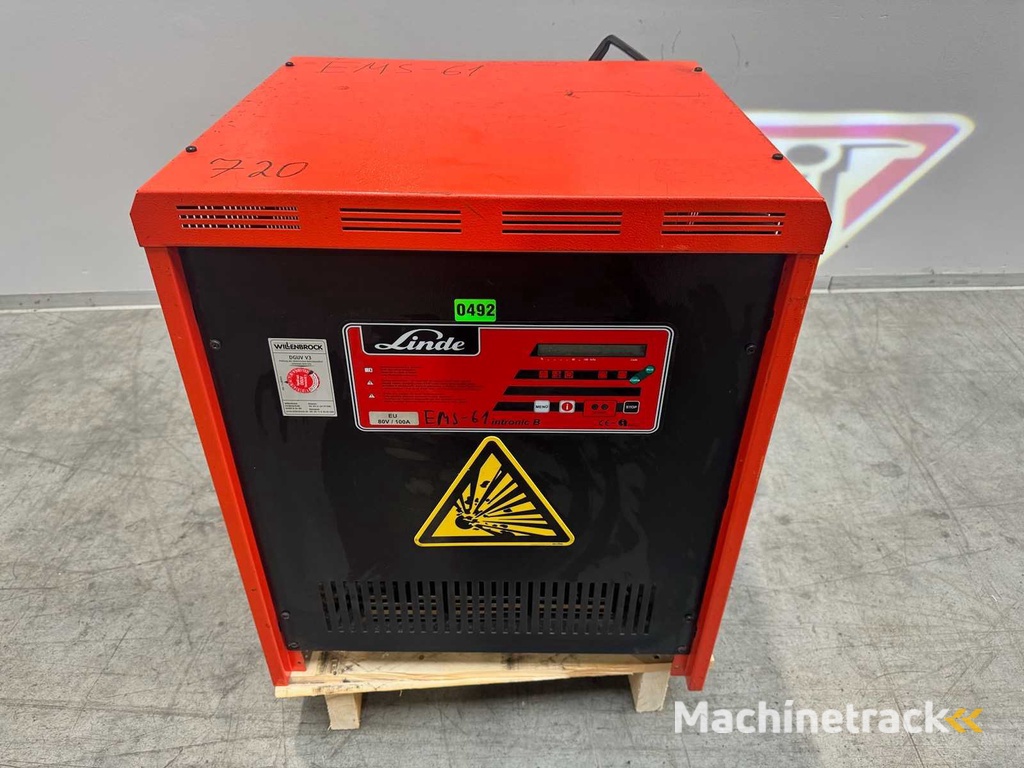2018 Linde Intronic B pulse 80V 100A 590-950Ah heftruck oplader accu
