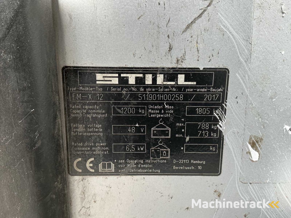 STILL - FMX-12 - Reach forklift - 2017