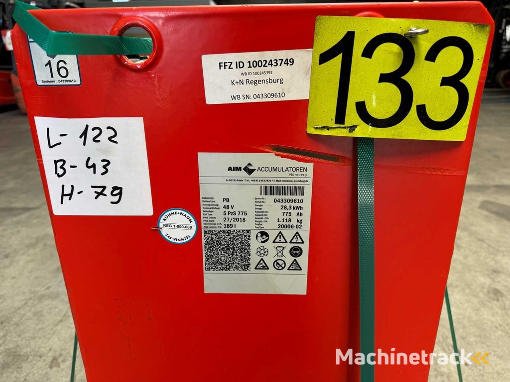 2018 AIM 48V 775Ah 5 PzS775 Vorkheftruck Batterij Batterij Elektrische Vorkheftruck