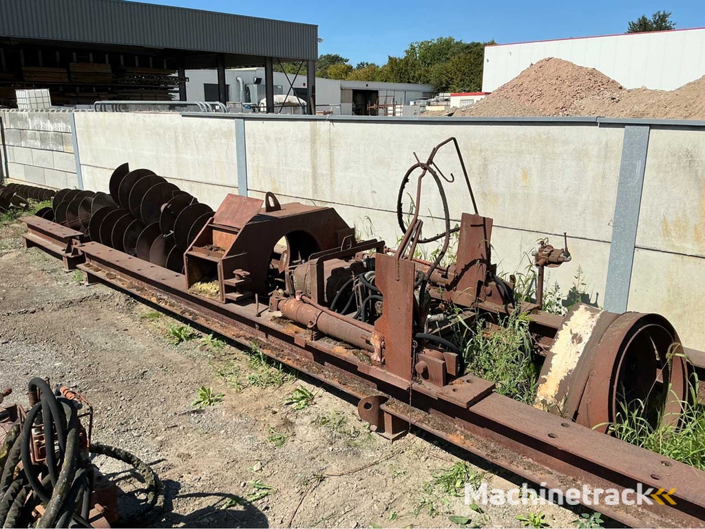 Boorinstallatie met spiralen en schot Horizontale boorinstallatie