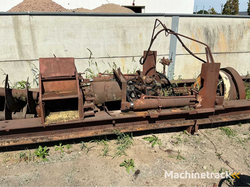 Boorinstallatie met spiralen en schot Horizontale boorinstallatie